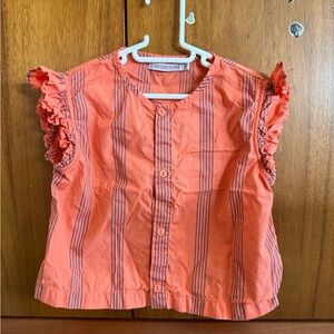 Tinycottons Coral Striped Kids Blouse